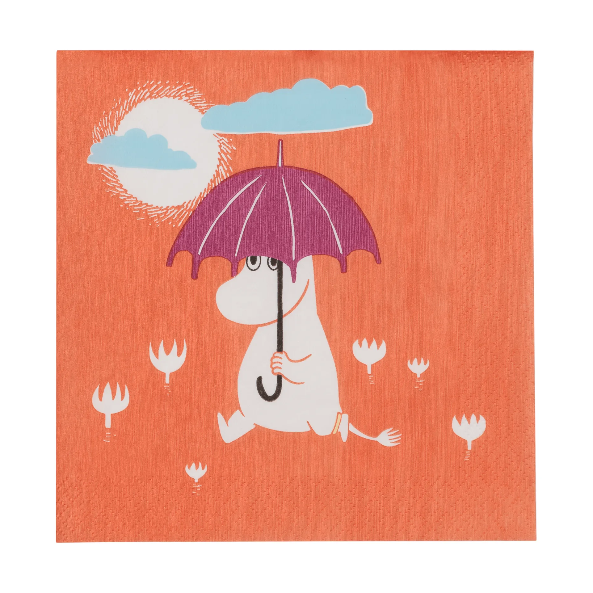 Mumin papirserviett, Under paraplyet, 20-pakning Moomin Arabia