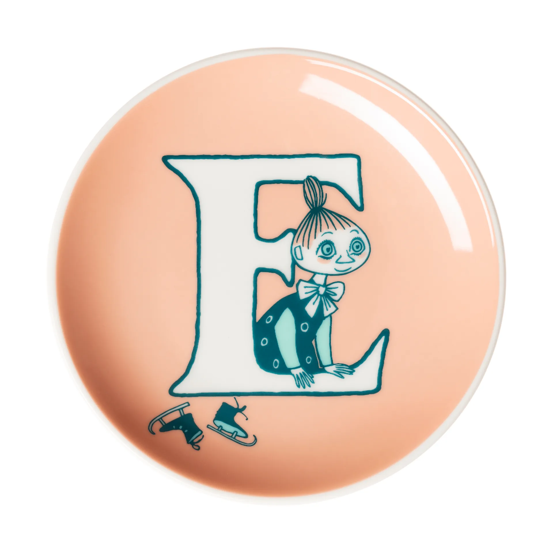 Mummi ABC minitallerken, E, 10,5 cm Moomin Arabia