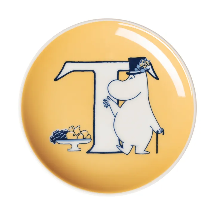 Mummi ABC minitallerken - T, 10,5 cm - Moomin Arabia