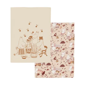 Mummi kjøkkenhåndkle 50x70 cm 2-pk - Husarbeid - Moomin Arabia