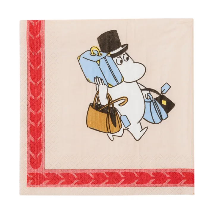 Mummi papirservietter 33 cm - Ferieklar - 20-pk - Moomin Arabia