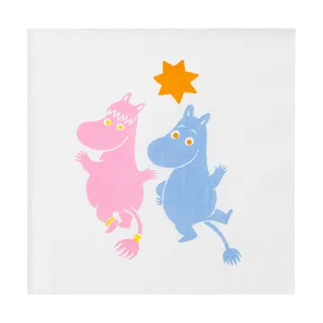Mummi serviett Fest 33x33 cm 20-pk - Multi - Moomin Arabia