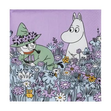 Mummi serviett Venner for Alltid 33x33 cm 20-pk - Multi - Moomin Arabia