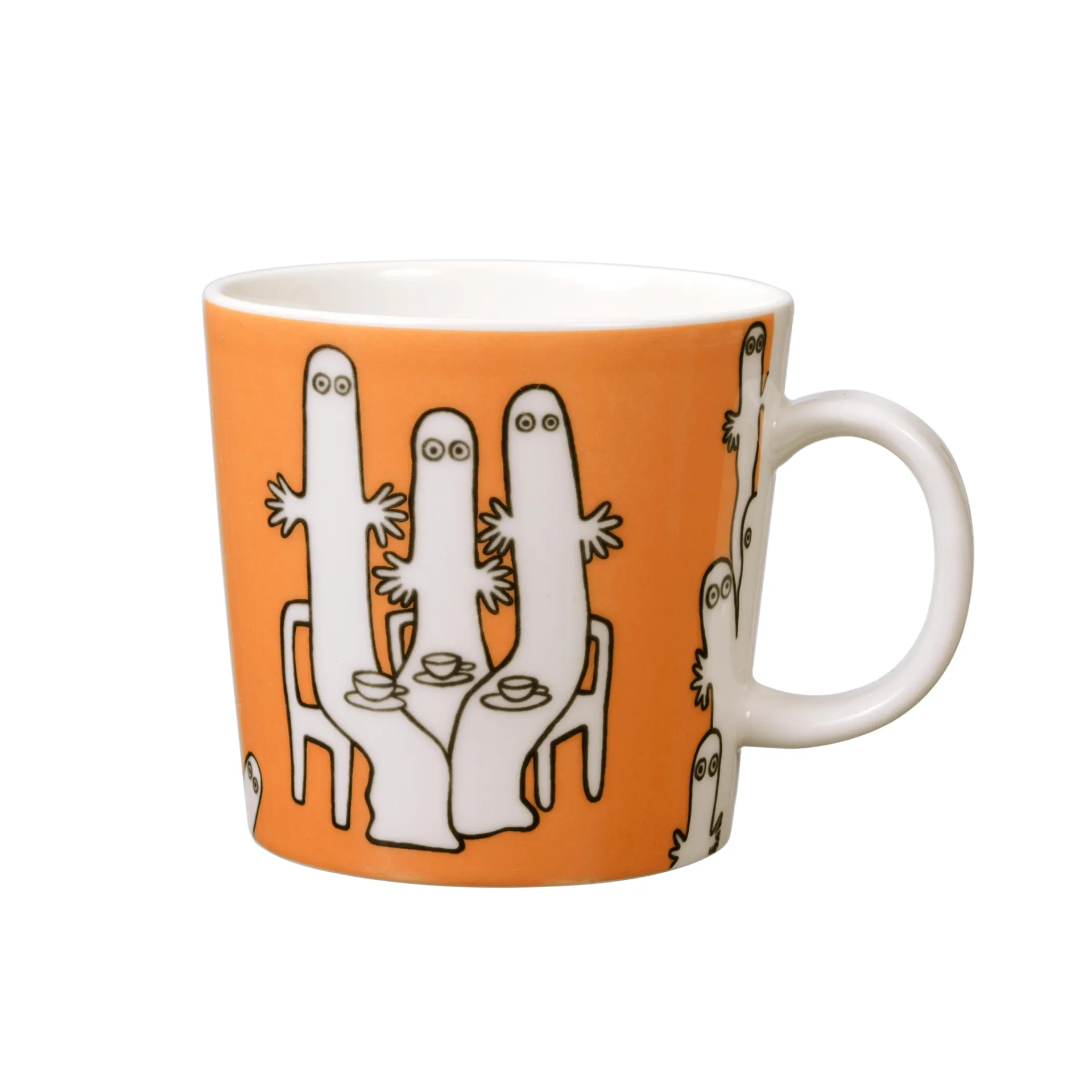 Mummikopp Hattifnattene, orange Moomin Arabia