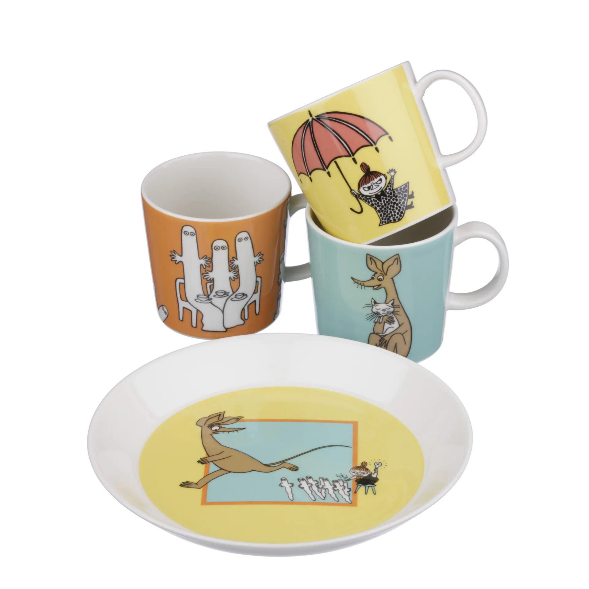 Mummikopp Hattifnattene, orange Moomin Arabia