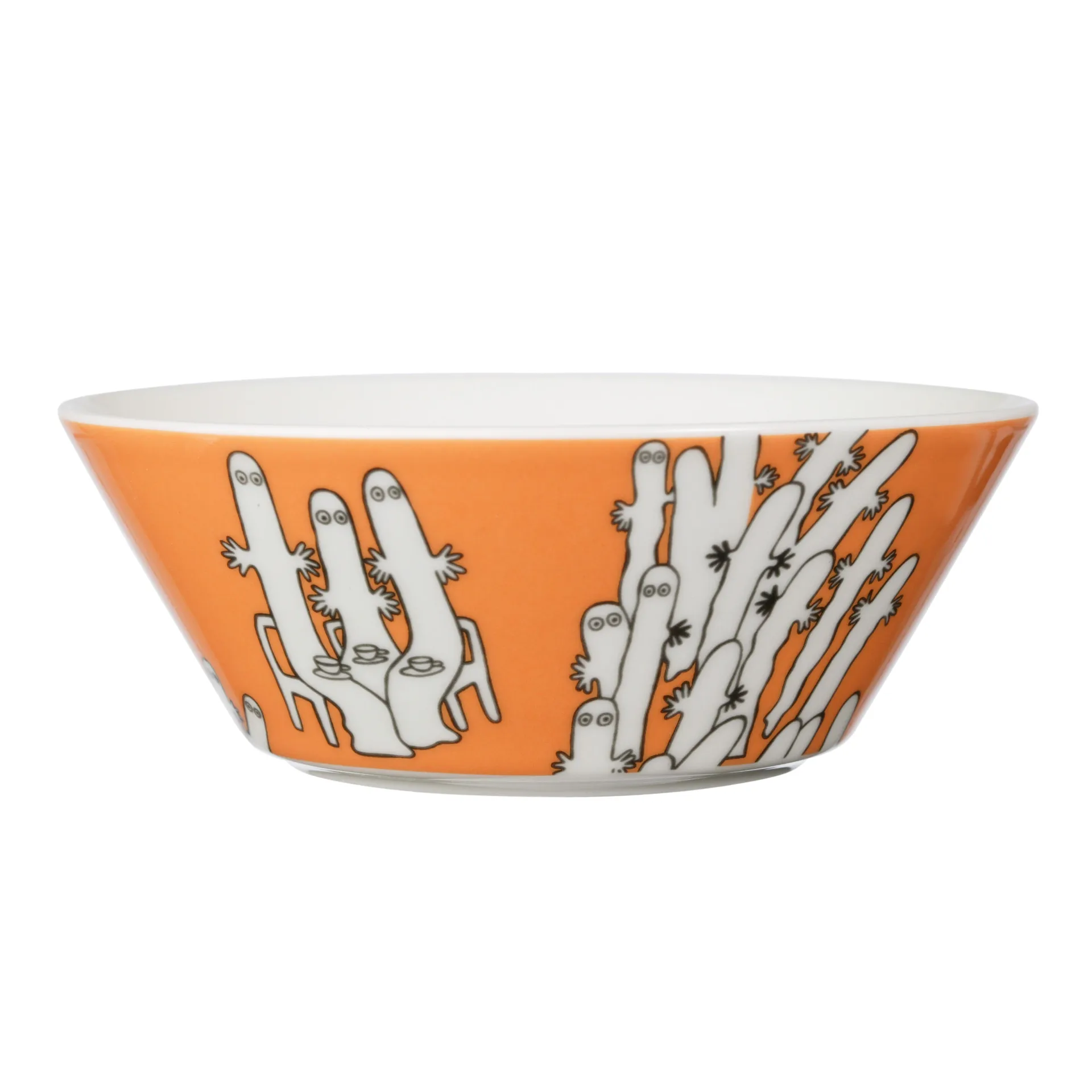 Mummiskål Hattifnattene, orange Moomin Arabia