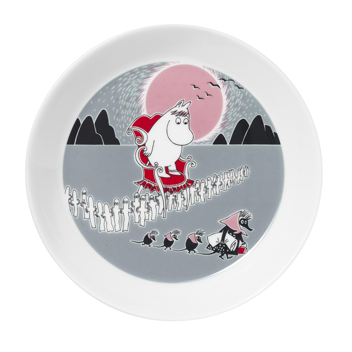 Moomin Arabia Mummitallerken Mummi Flytter 19 cm
