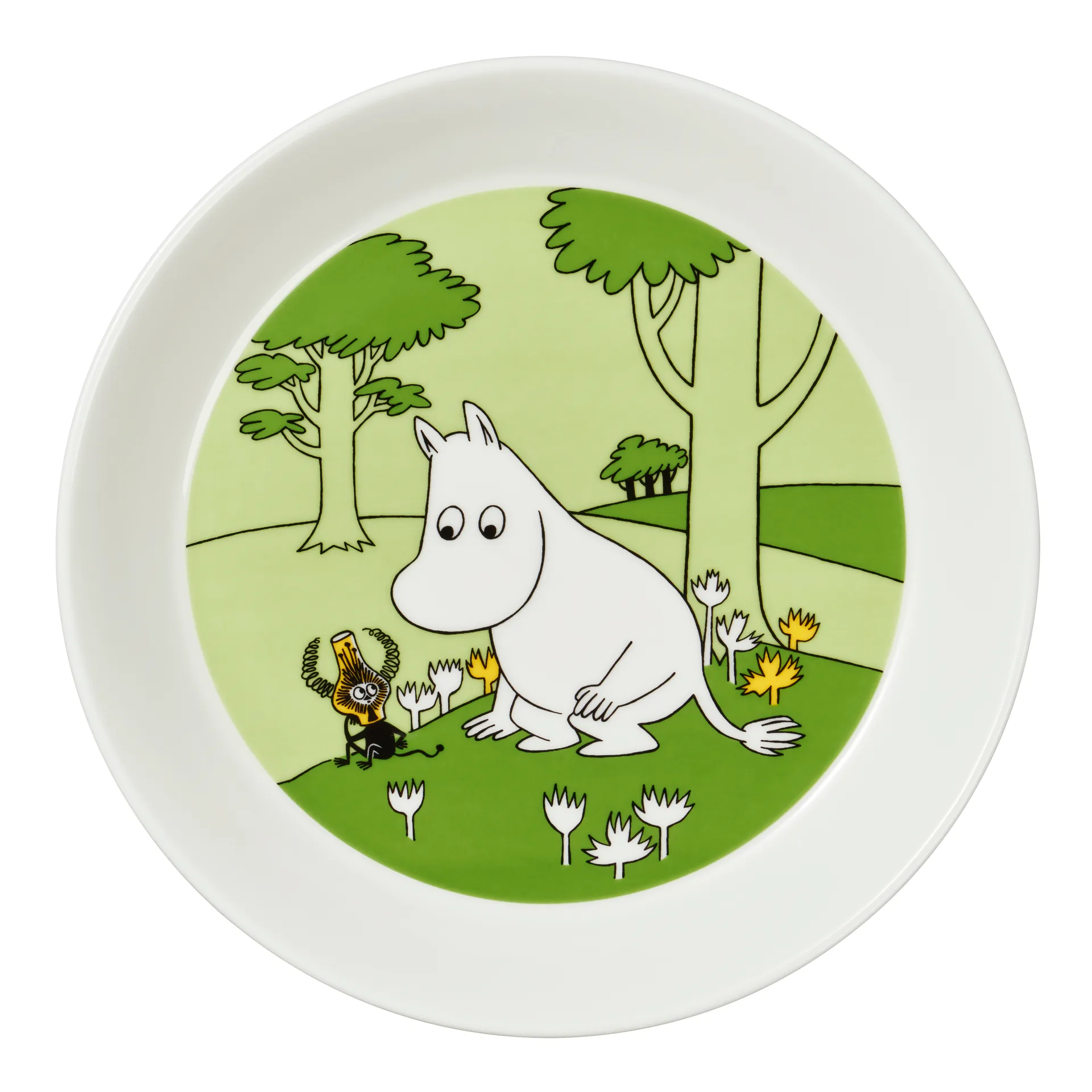 Mummitallerken Mummitrollet, Gressgrønn Moomin Arabia