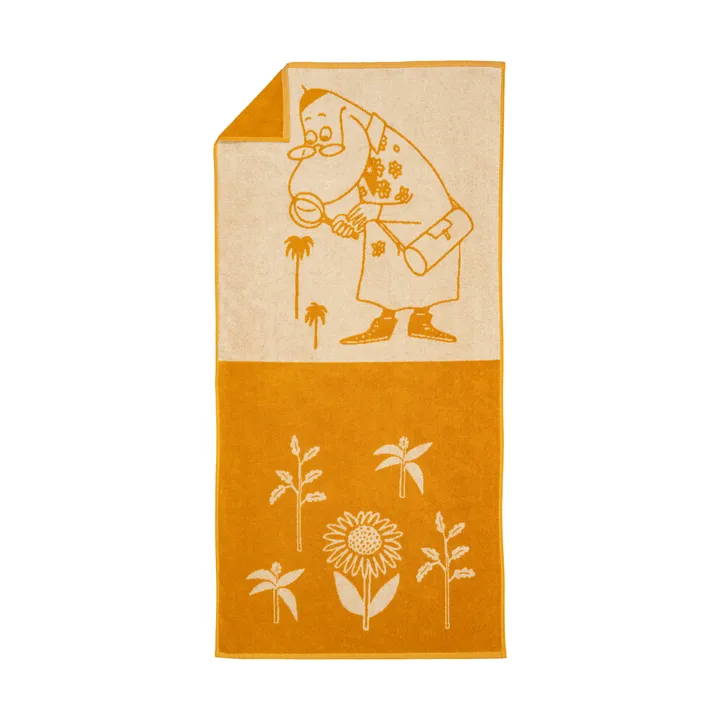 Mummitrollet badehåndkle 70 x 140 cm - Hemulen, oker - Moomin Arabia
