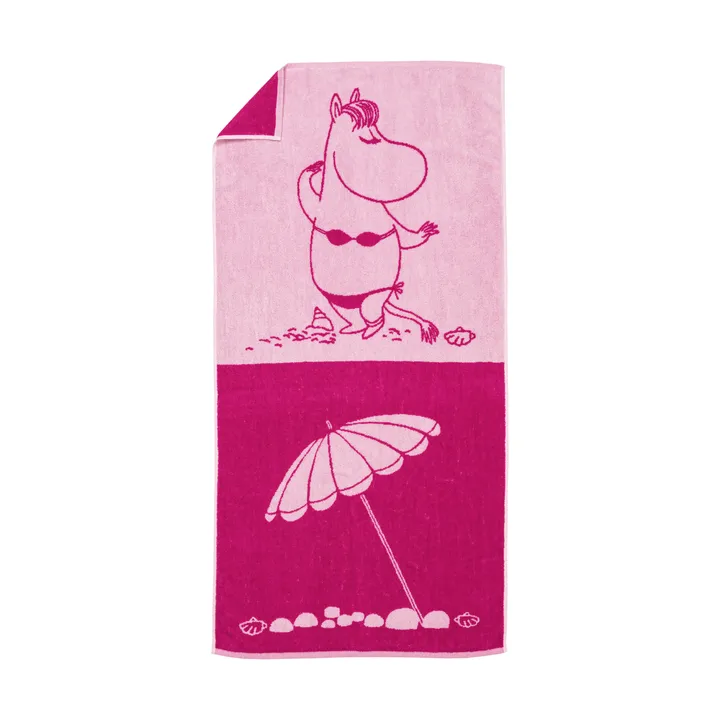 Mummitrollet badehåndkle 70 x 140 cm - Snorkfrøken rosa - Moomin Arabia