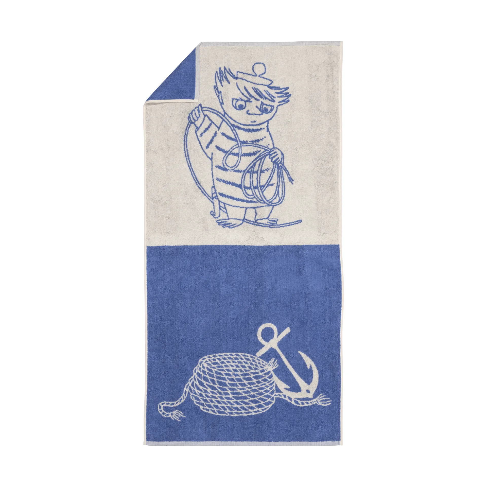 Mummitrollet badehåndkle 70 x 140 cm, Too-ticky, blå Moomin Arabia