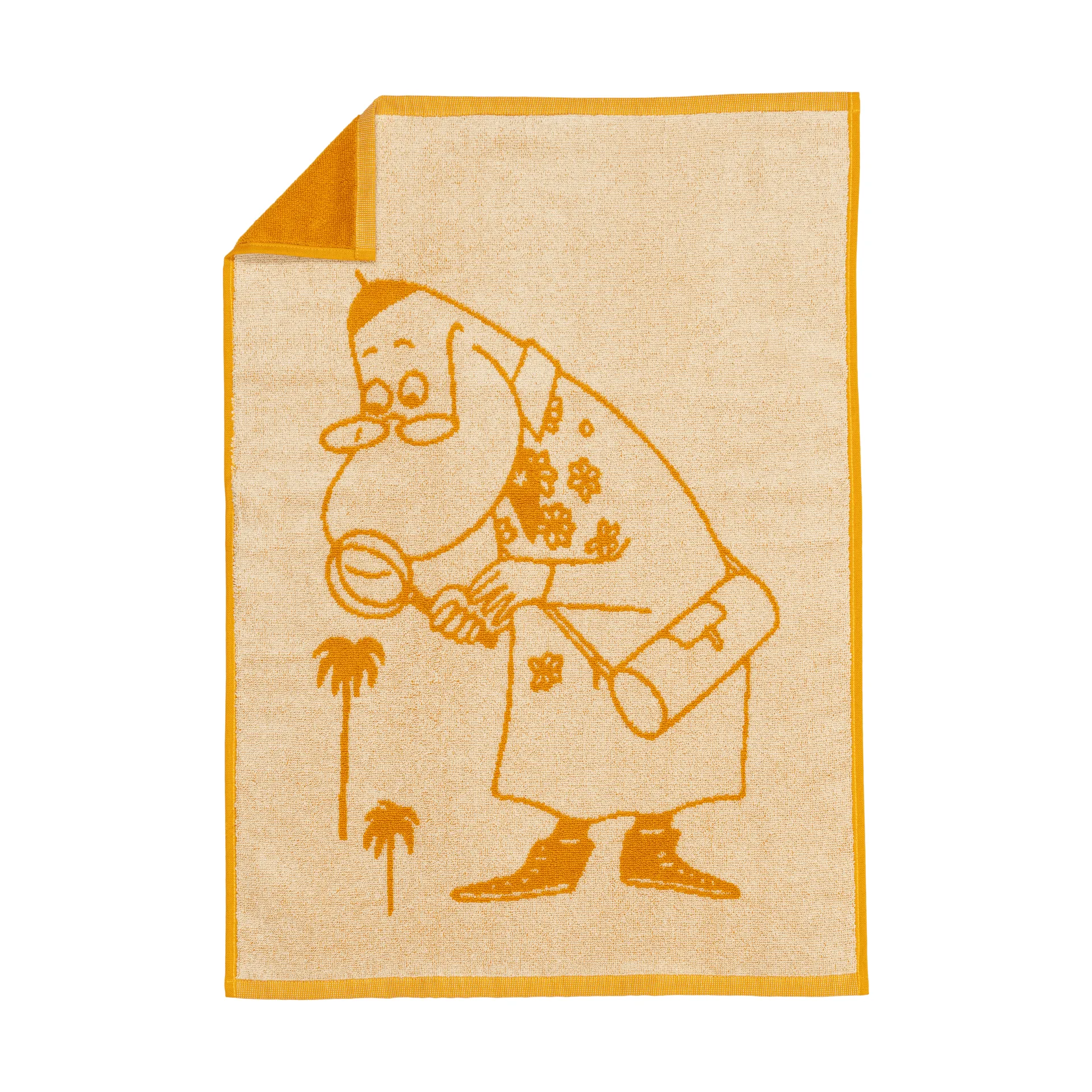 Mummitrollet håndkle 50 x 70 cm, Hemulen, oker Moomin Arabia