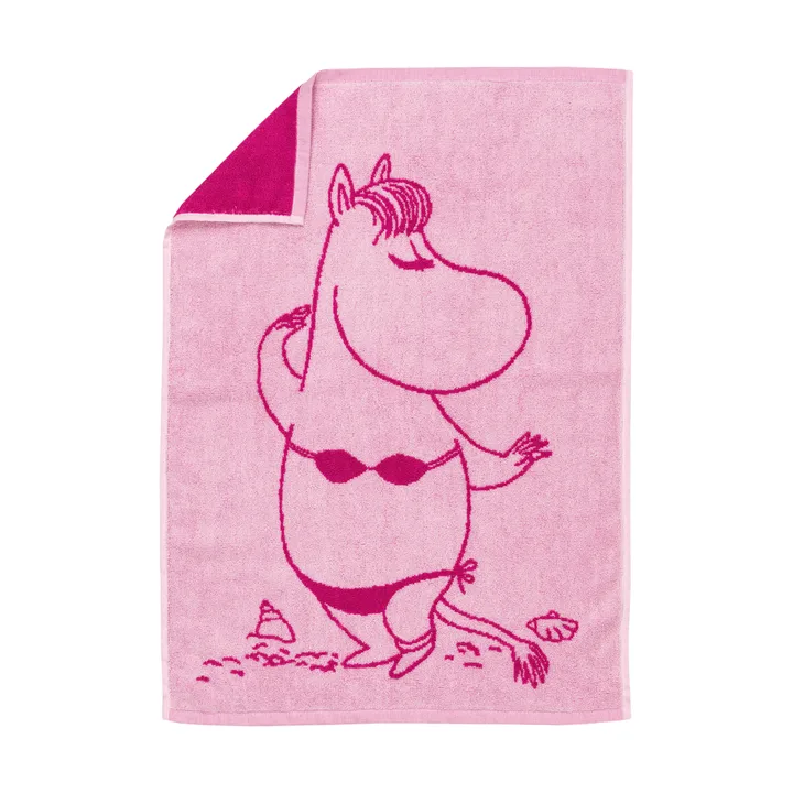 Mummitrollet håndkle 50 x 70 cm - Snorkfrøken rosa - Moomin Arabia