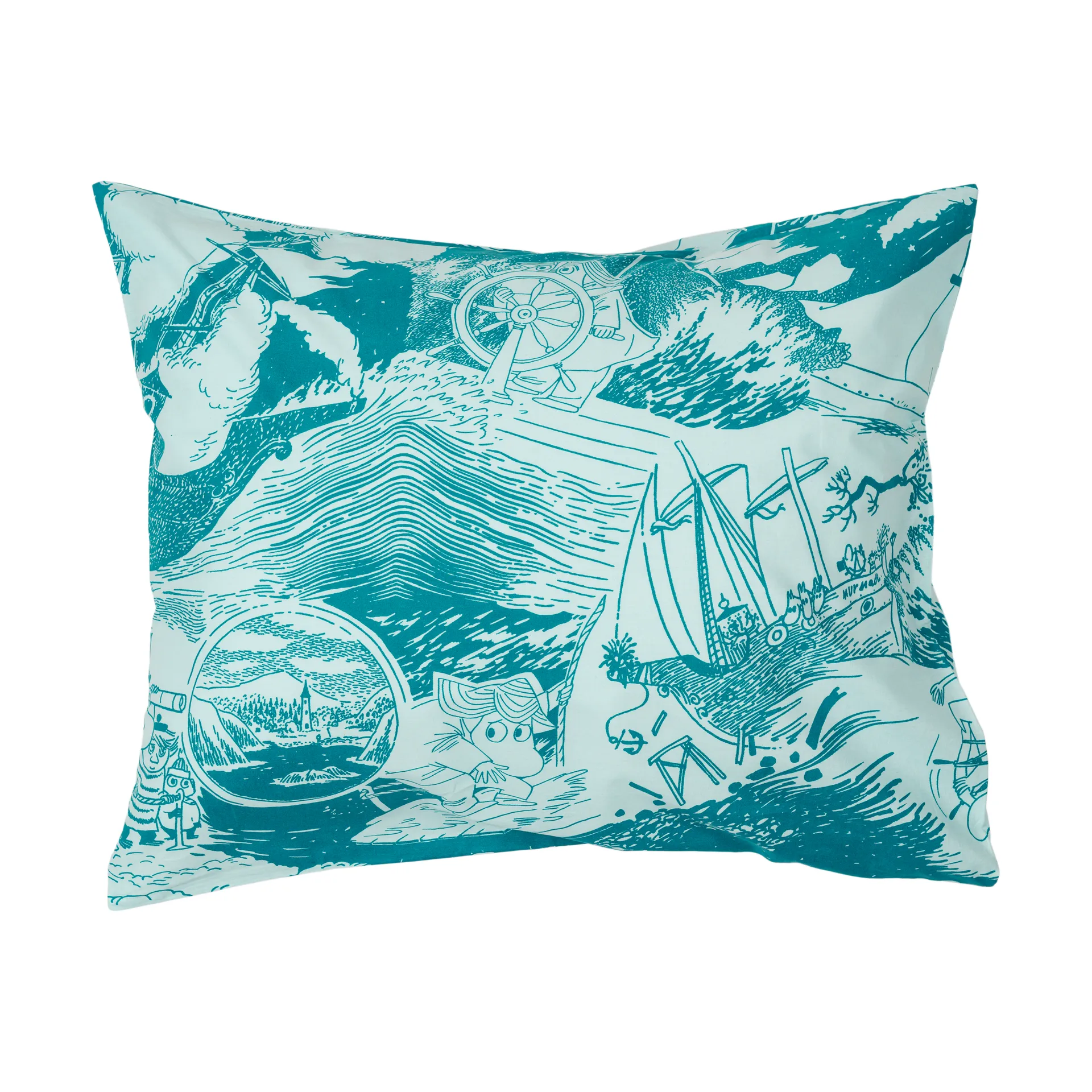 Mummitrollet putetrekk 50 x 60 cm, Seiling Moomin Arabia