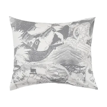Mummitrollet sengesett 150 x 210 cm - Seiling, grå - Moomin Arabia