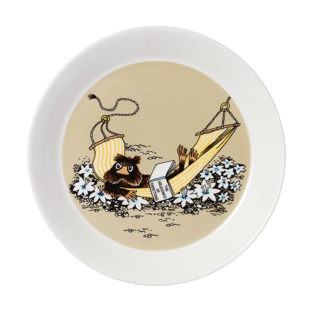 Moomin Arabia The Muskrat Mumintallerken Ø19 cm Beige