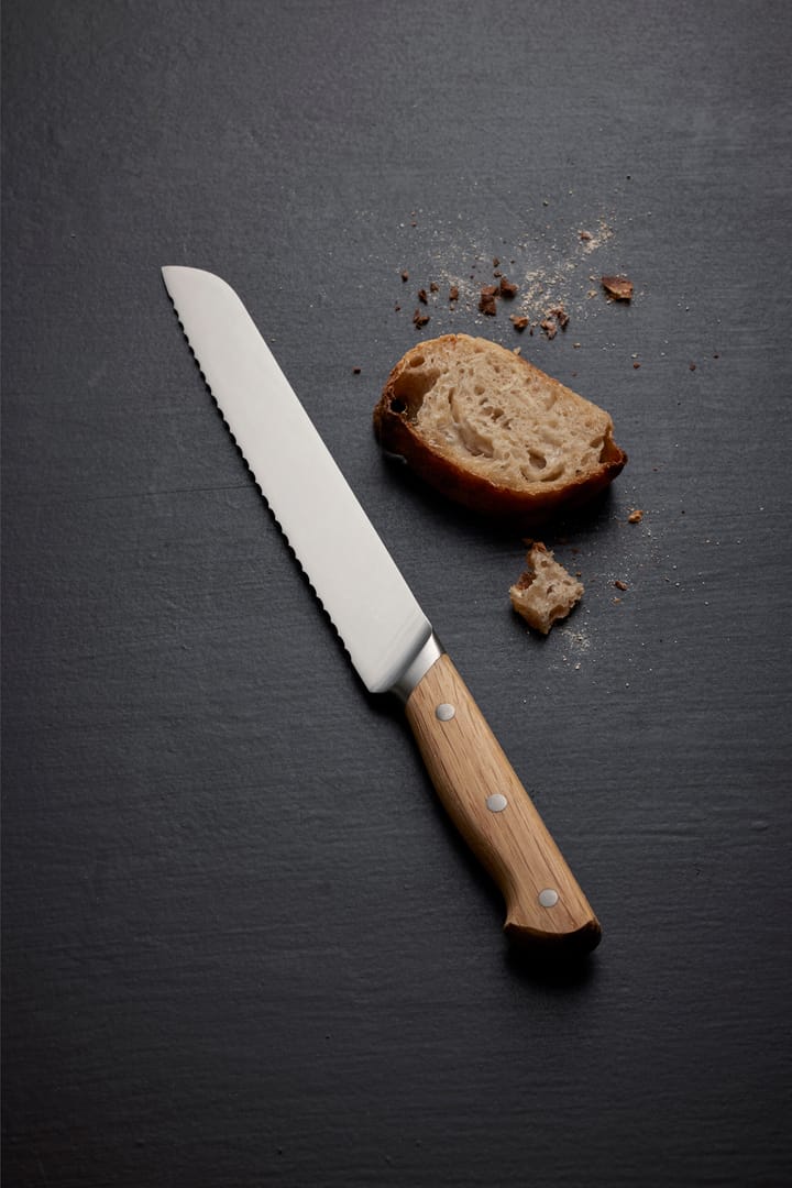 Foresta brødkniv 32,5 cm, Rustfritt stål-eik Morsø