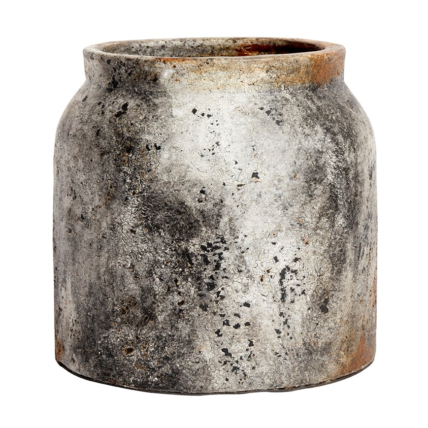 MUUBS Echo krukke Ø28 cm Rust-grå