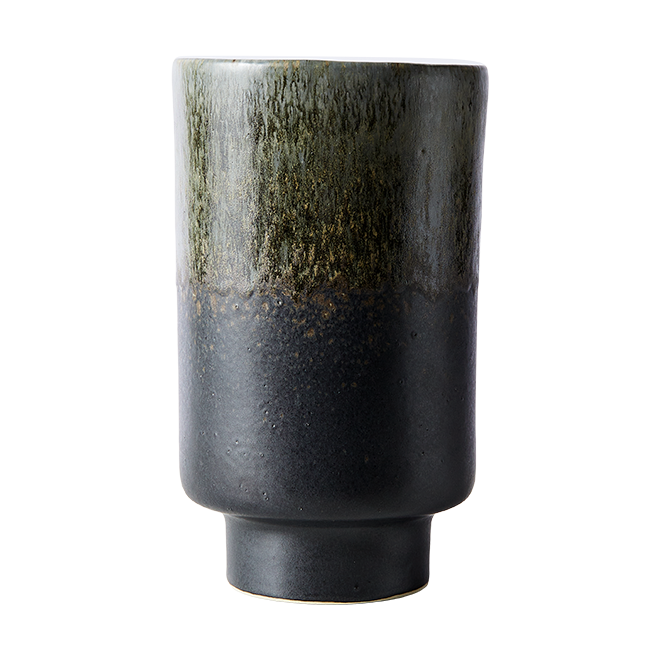 MUUBS Lago vase M Ø13x22 cm Forest green