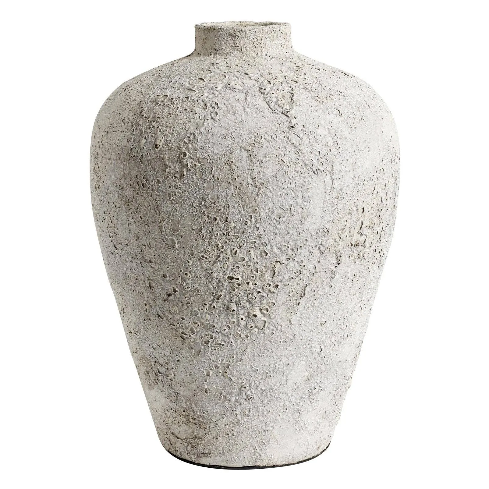 MUUBS Luna krukke 40 cm Gr&aring;-terracotta