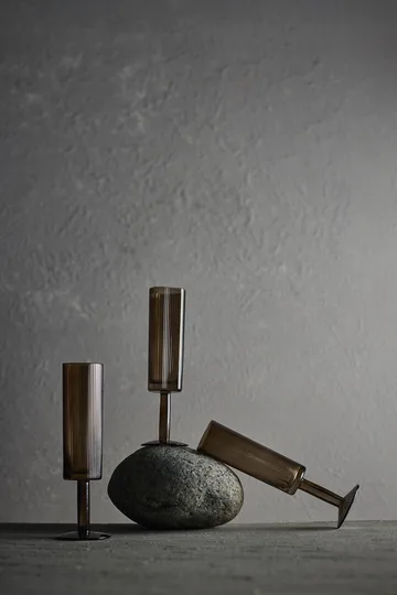 Ripe champagneglass 14,5 cl - Smoked brown - MUUBS