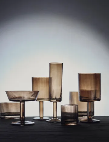 Ripe champagneglass 14,5 cl - Smoked brown - MUUBS