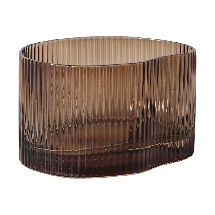 Ripe drikkeglass lavt 20 cl - Smoked brown - MUUBS