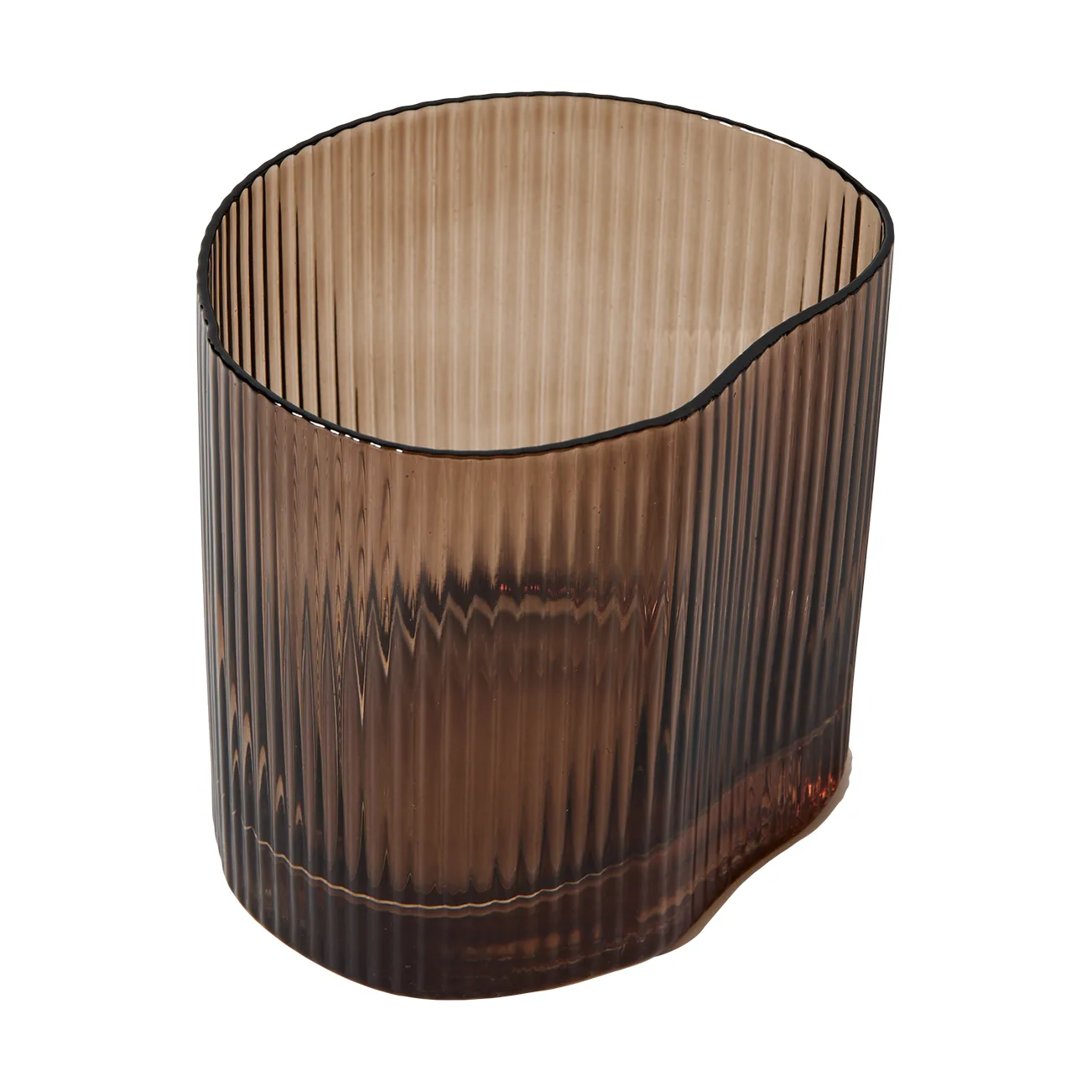 Ripe glass 39 cl, Smoked brown MUUBS