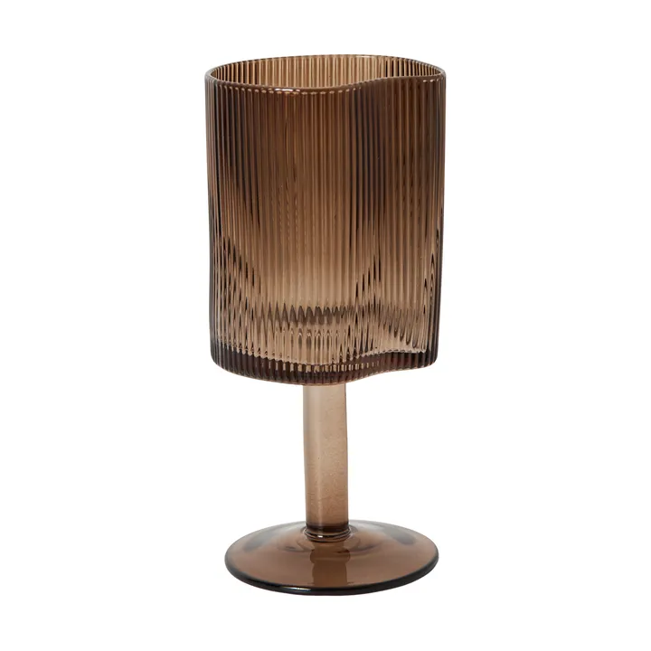 Ripe rødvinsglass 29,5 cl - Smoked brown - MUUBS