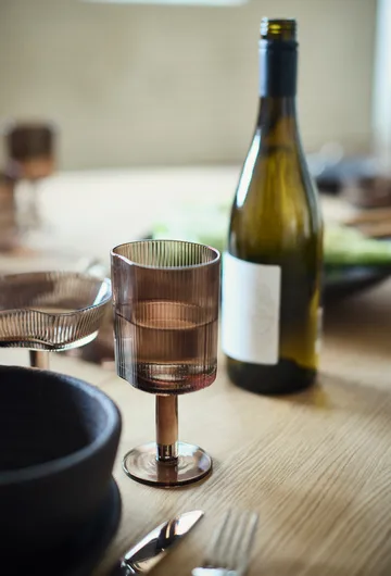 Ripe rødvinsglass 29,5 cl - Smoked brown - MUUBS