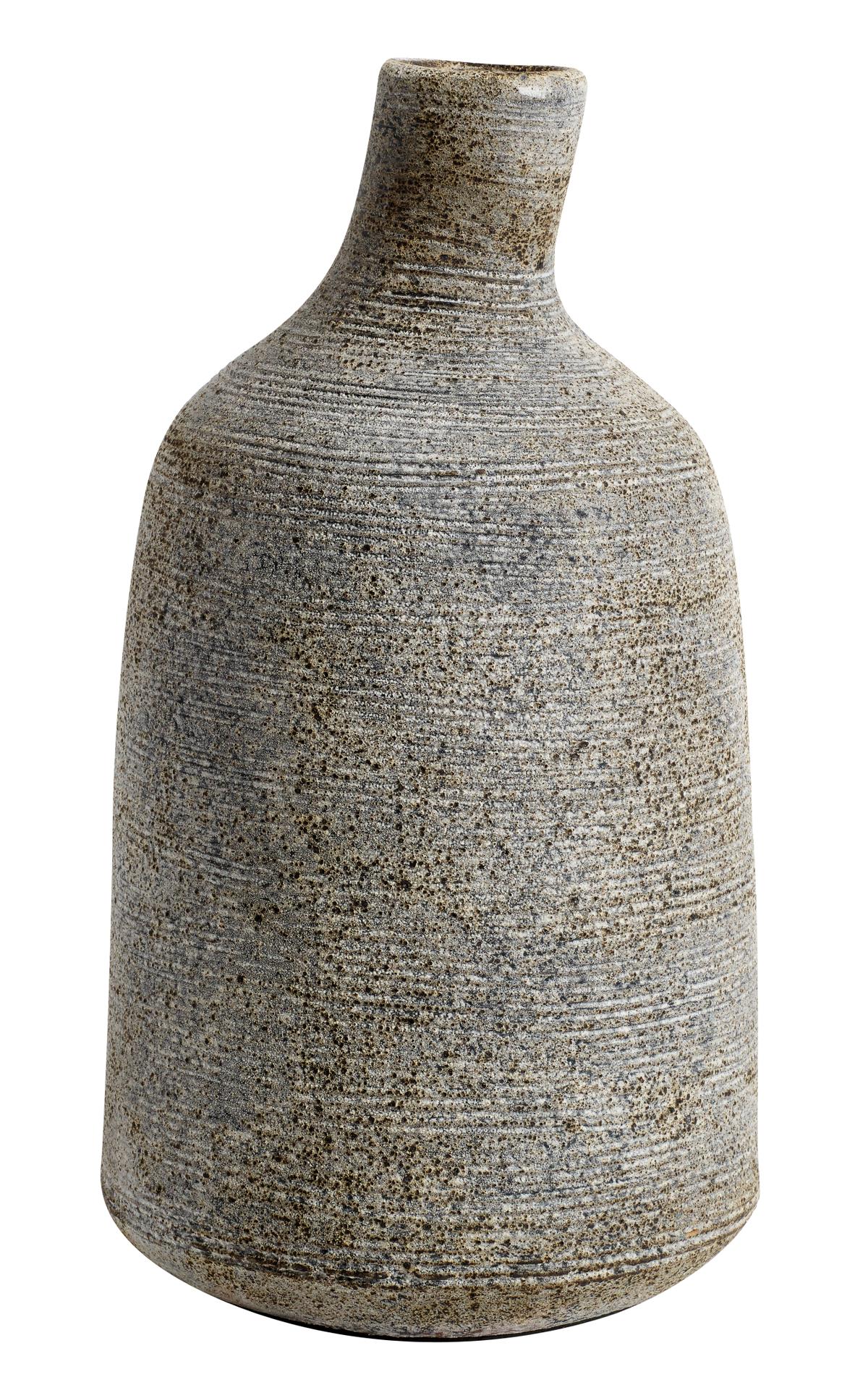 MUUBS Stain vase stor 26 cm Gråbrun