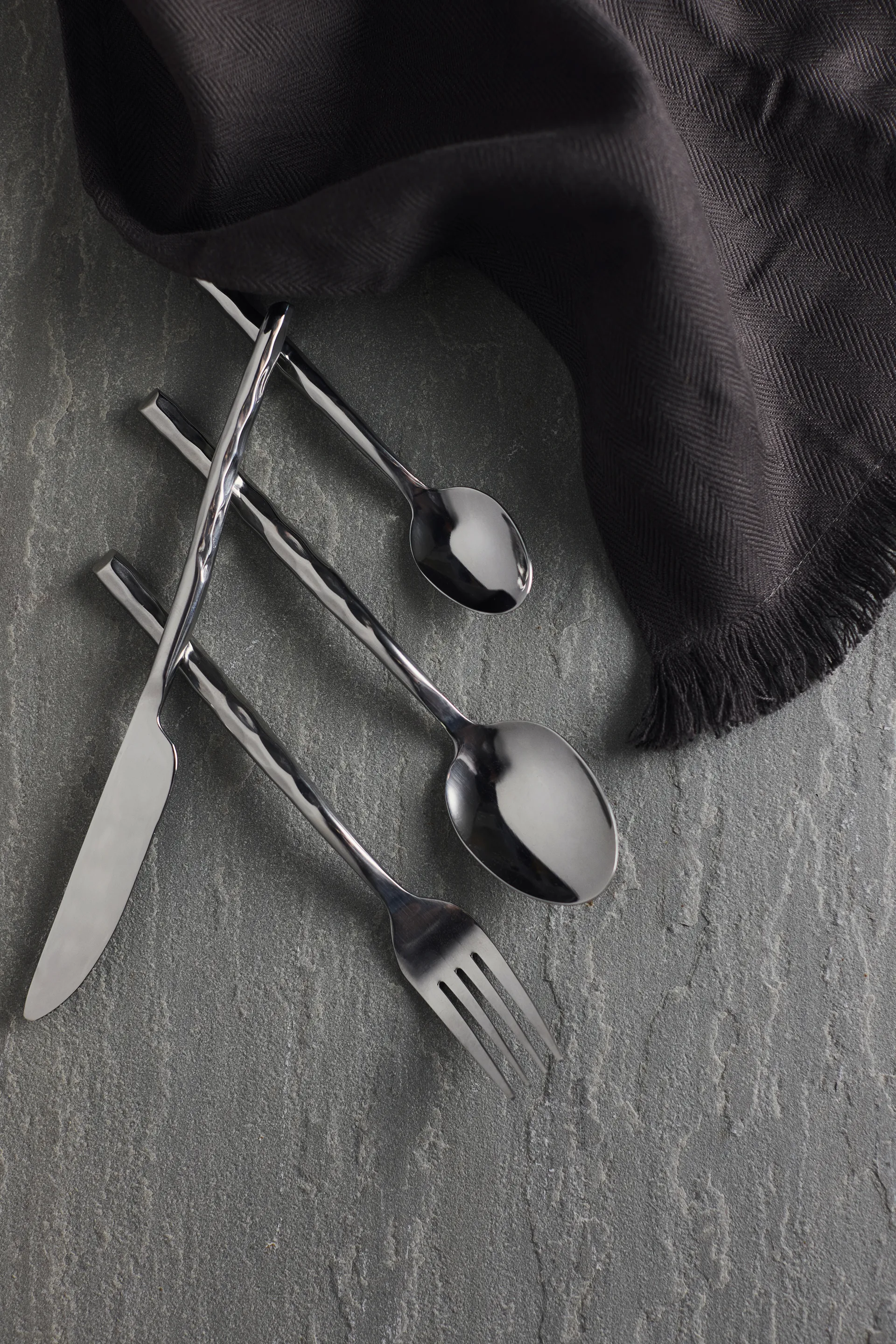 Uta bestikk 16 deler, Polert stål MUUBS