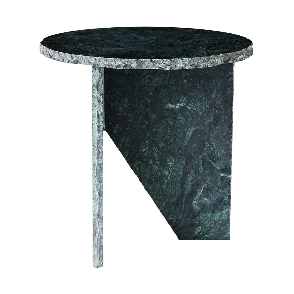 MUUBS Verde sidebord Ø40 cm Grønn marmor