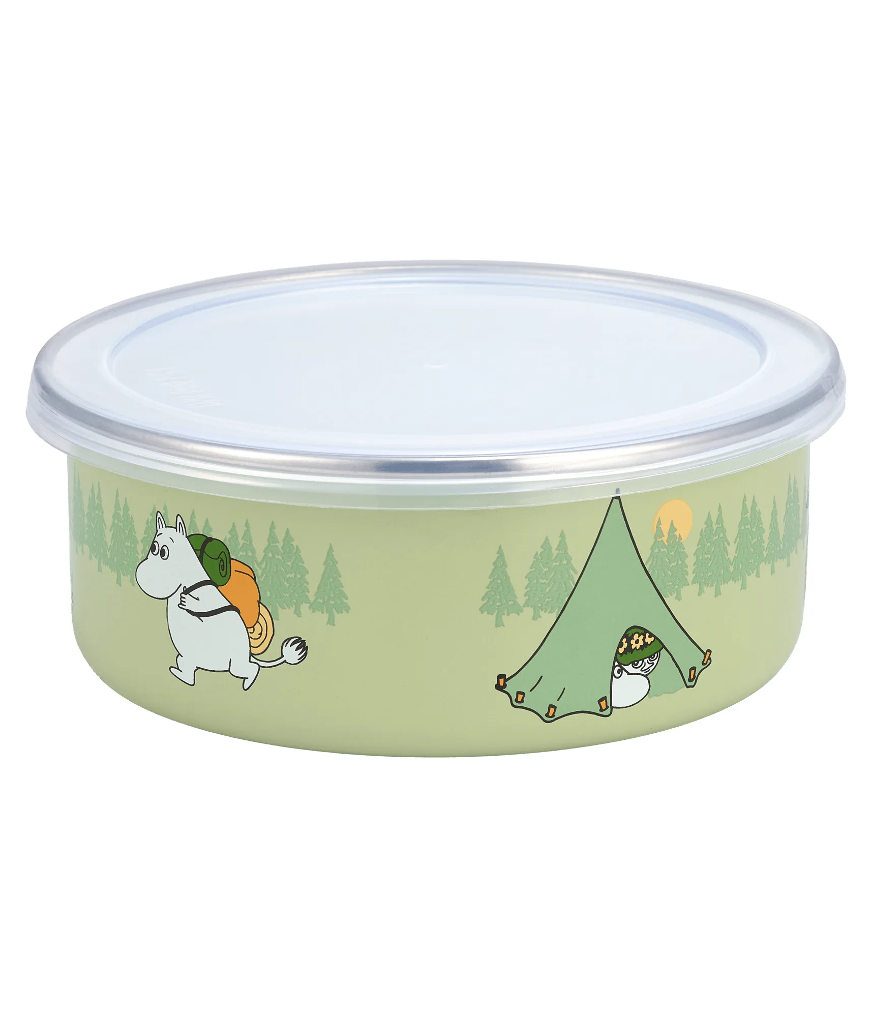Campers Mumin emaljeboks med lokk, 0,8 L Muurla