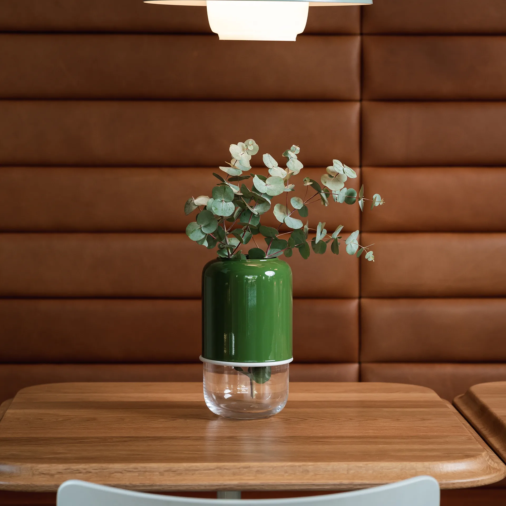 Capsule justerbar vase 18–28 cm, Grønn-klar Muurla