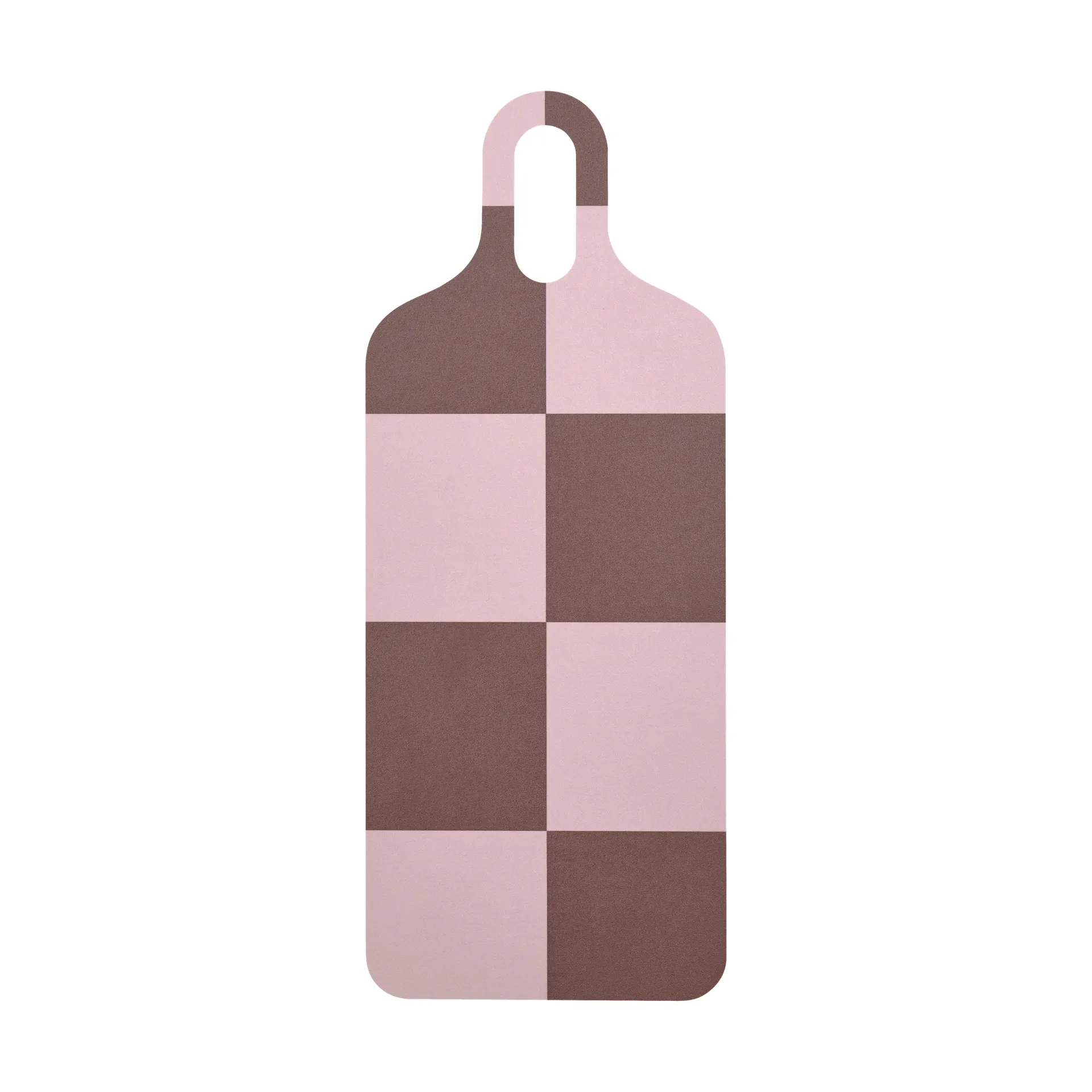 Checks & Stripes brett 13 x 33 cm, Brown-pink-green Muurla