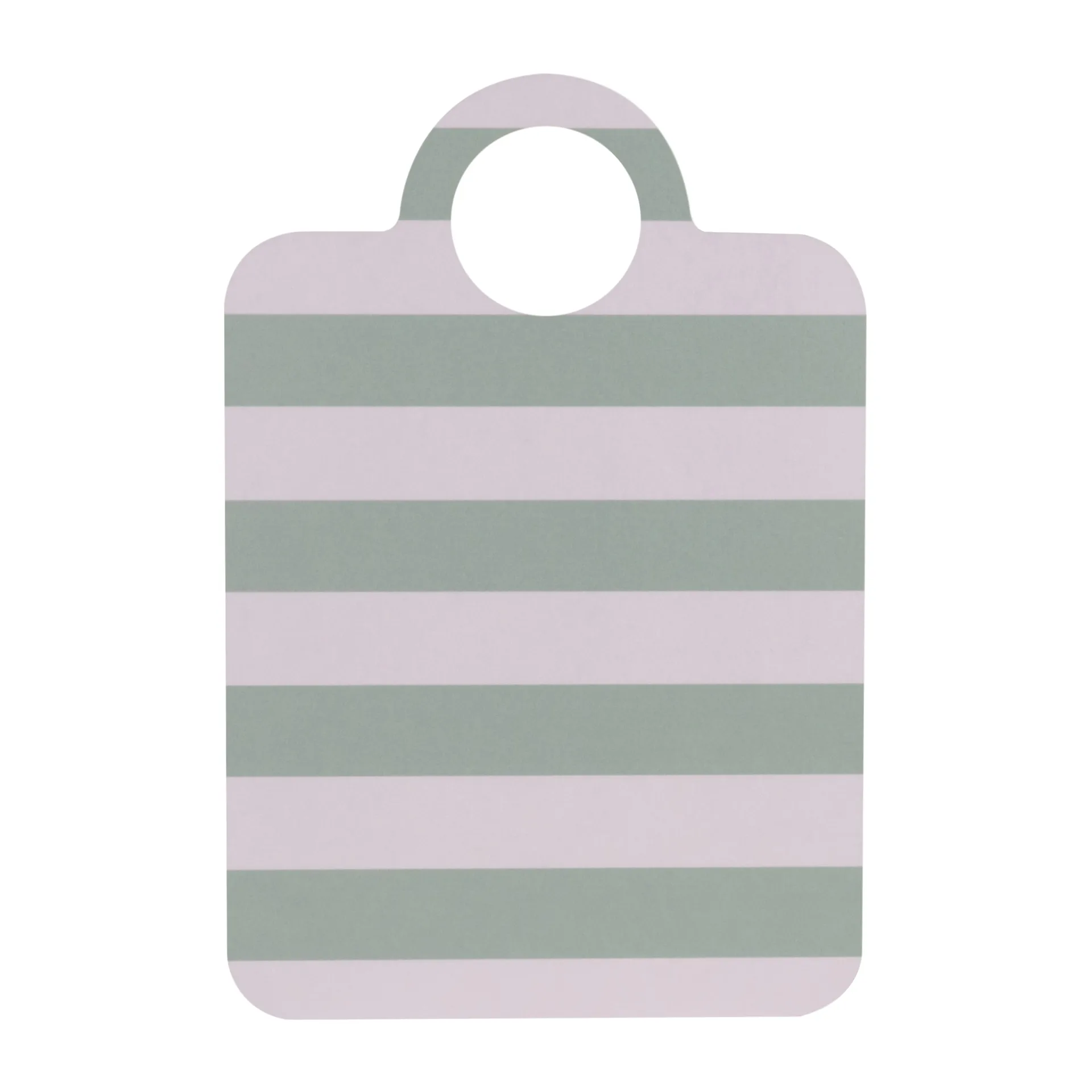 Checks & Stripes brett 21 x 31 cm, Mint-blå Muurla