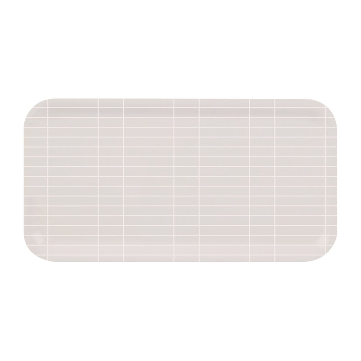 Muurla Checks & Stripes brett 22 x 43 cm Beige-hvit