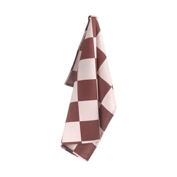 Checks & Stripes kjøkkenhåndkle - Brown-pink, 50x65cm - Muurla