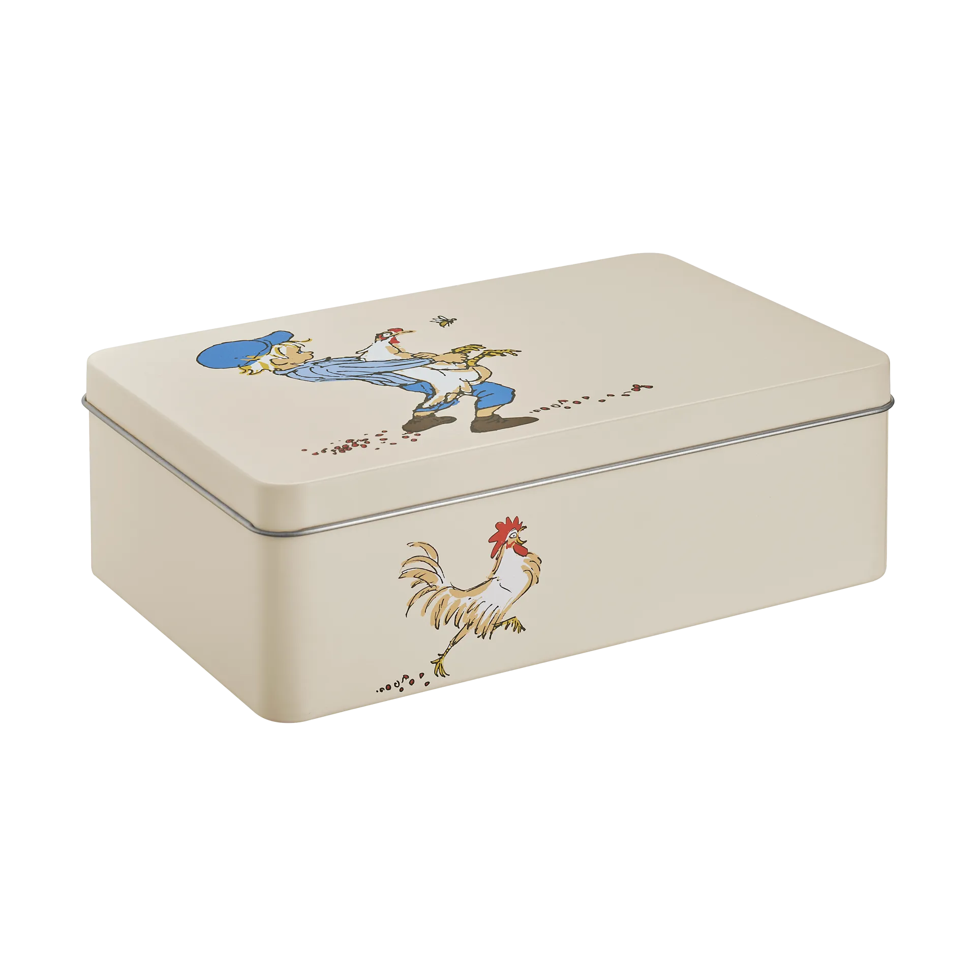 Emil blikkboks 18x12x6 cm, Cluck Cluck Muurla