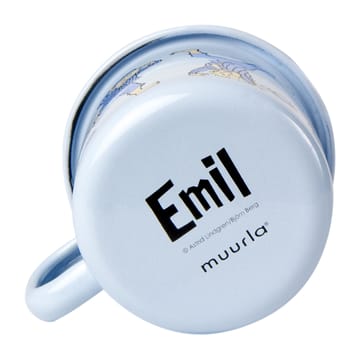 Emil blue emaljekopp 2,5 dl - Light blue - Muurla