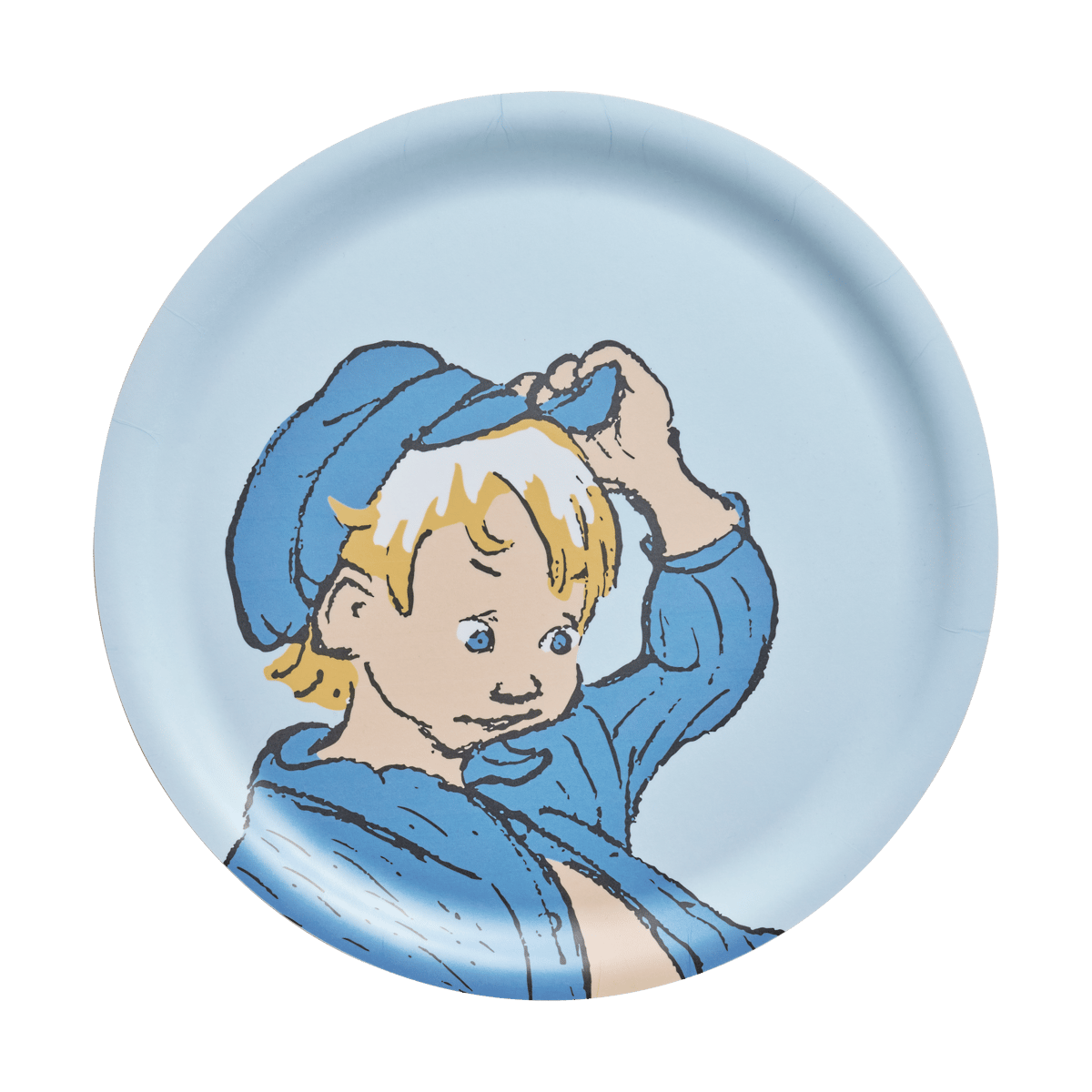Muurla Emil brett Ø25 cm Blå