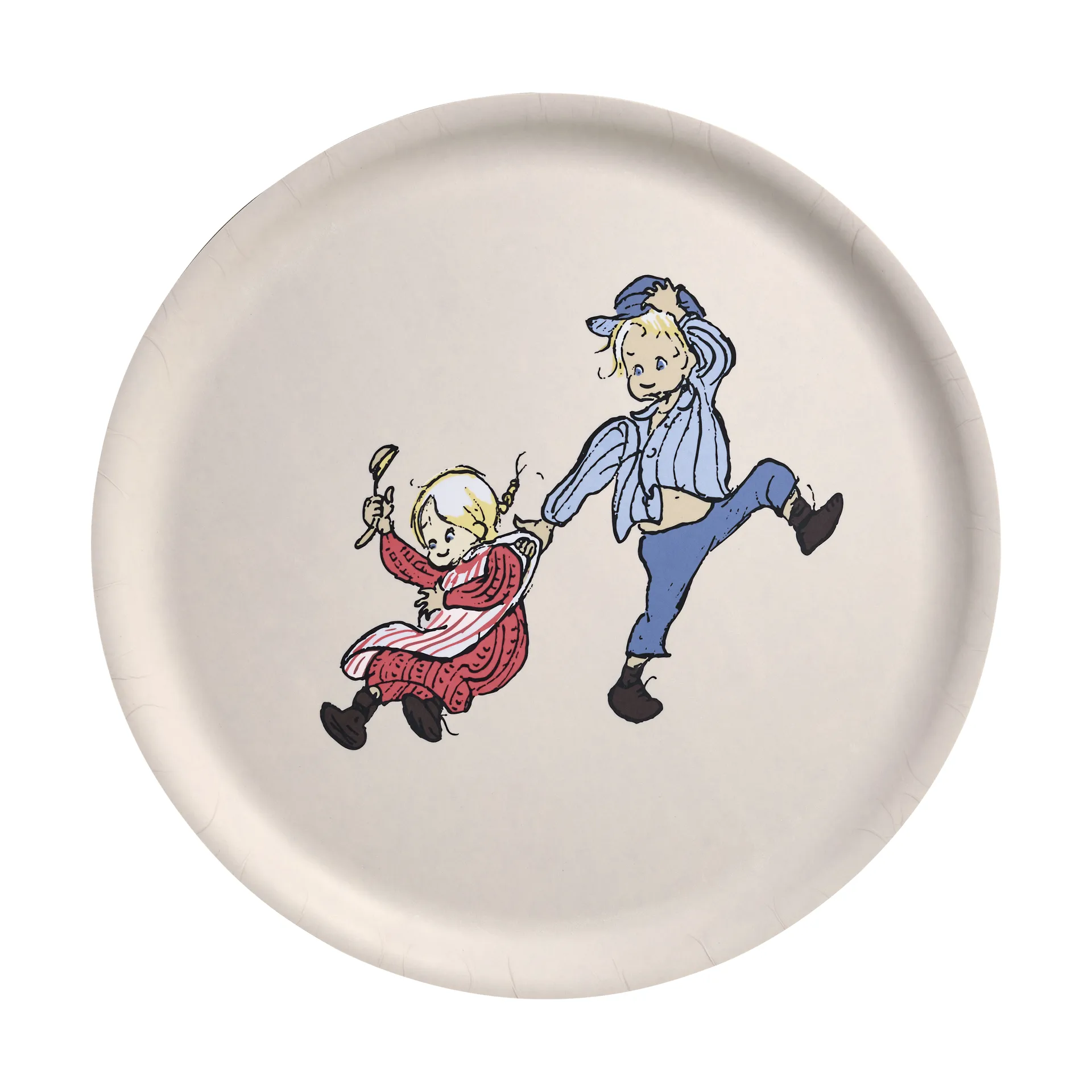 Emil og Ida brett Ø35 cm, Hvit Muurla