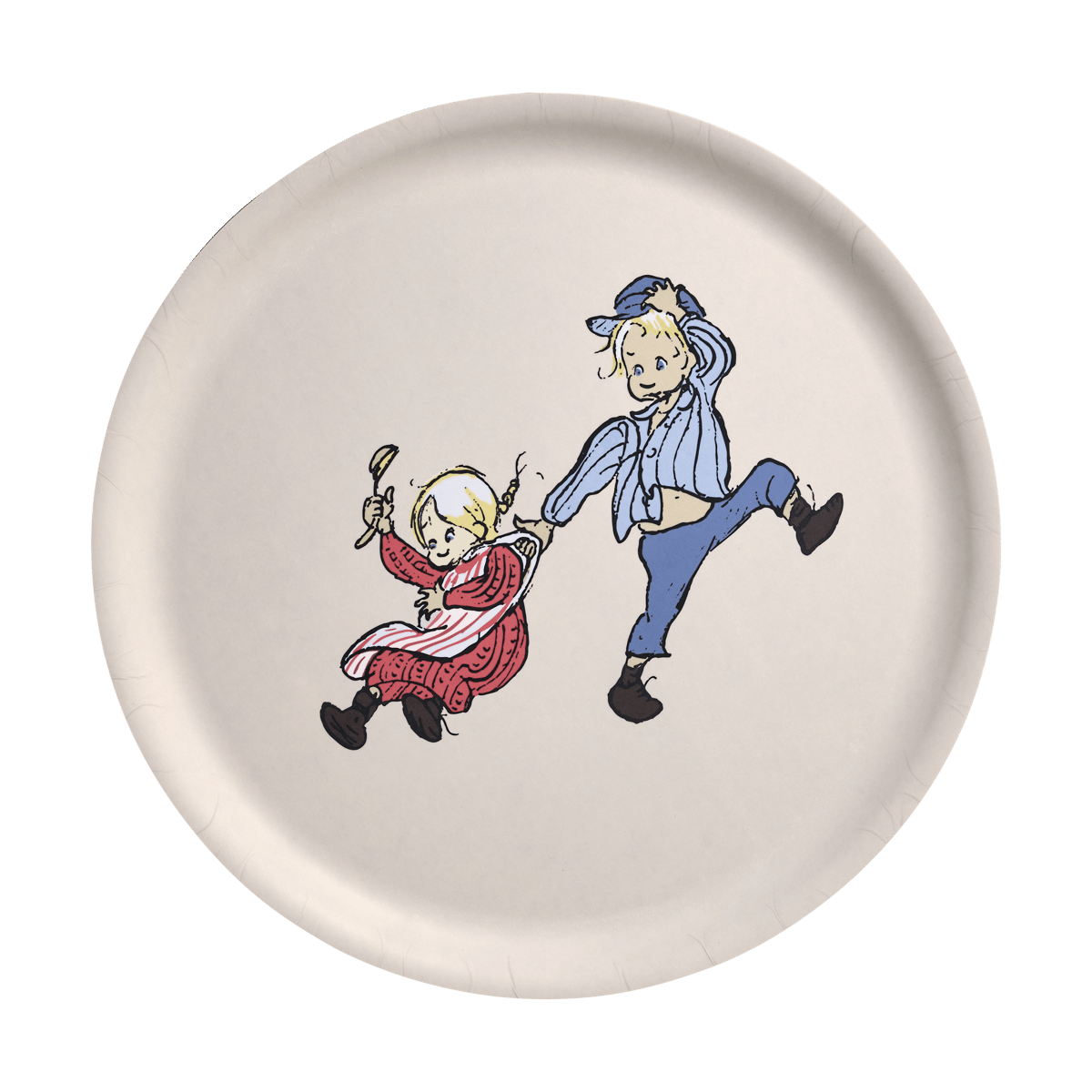 Muurla Emil og Ida brett Ø35 cm Hvit