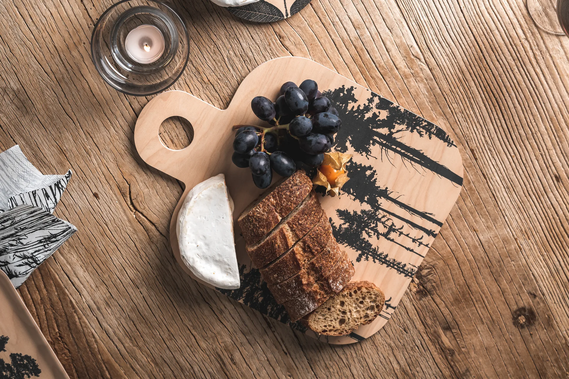 Forest skjærefjøl 25x32 cm, natur-svart Muurla