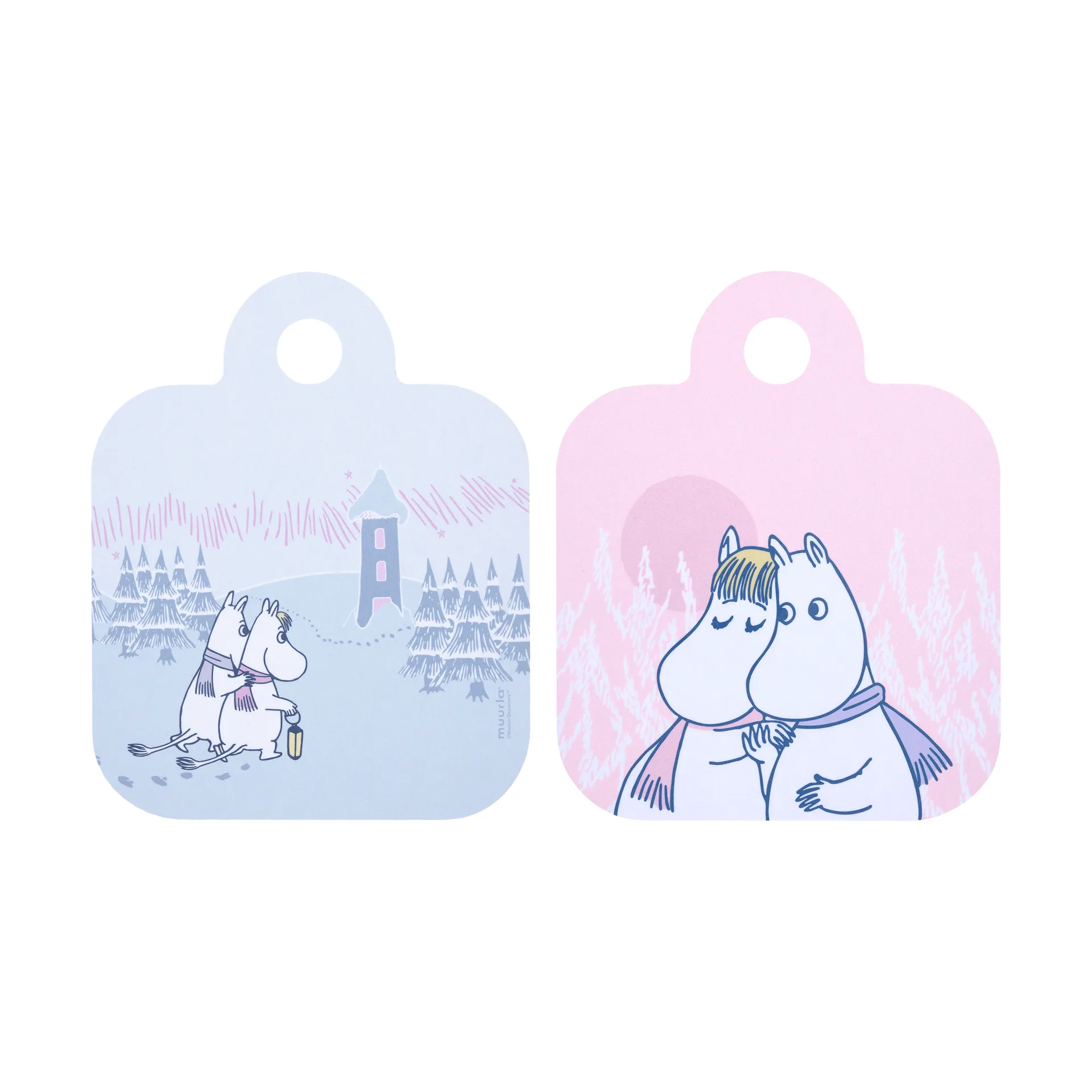 Frosty Day Mumin Chop & Serve brett, 20x25 cm Muurla