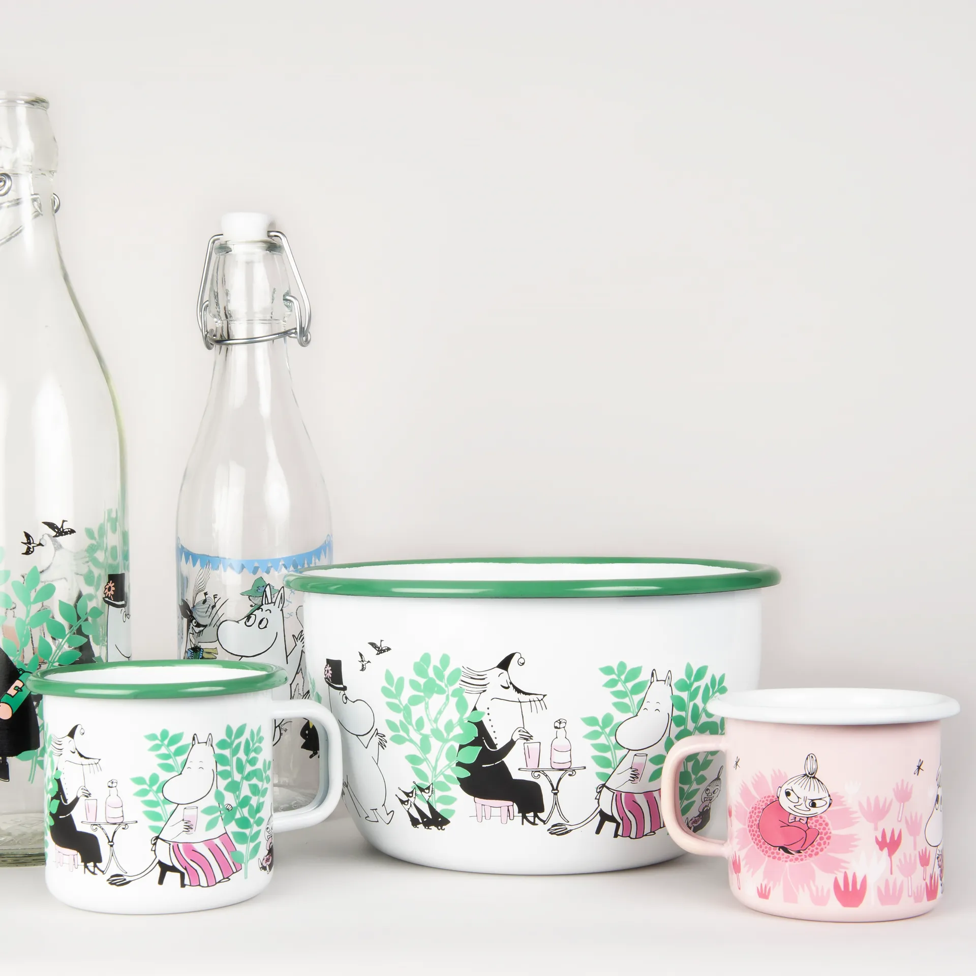 Girls emaljekopp 25 cl, Rosa Muurla