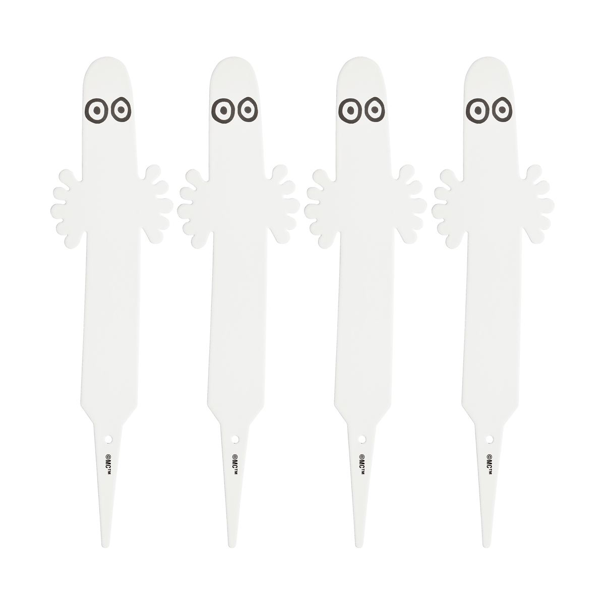 Muurla Hattifnatter planteetikett 4-pack Hvit