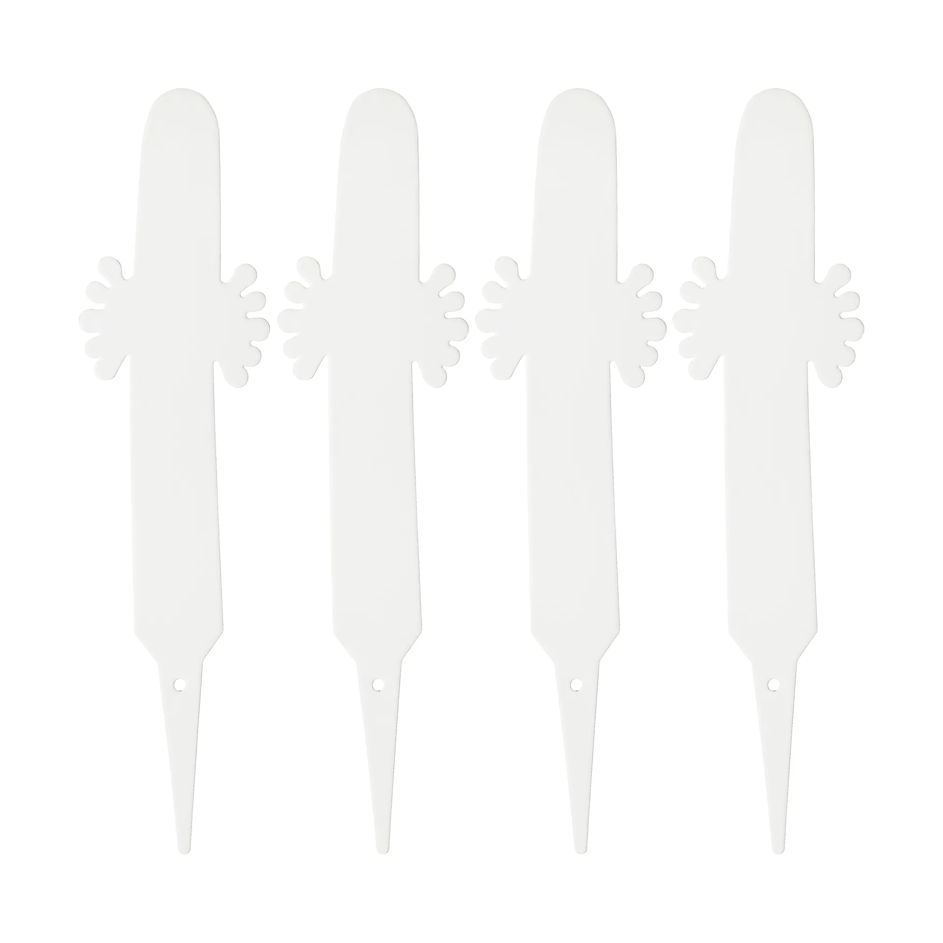 Hattifnatter planteetikett 4-pack, Hvit Muurla