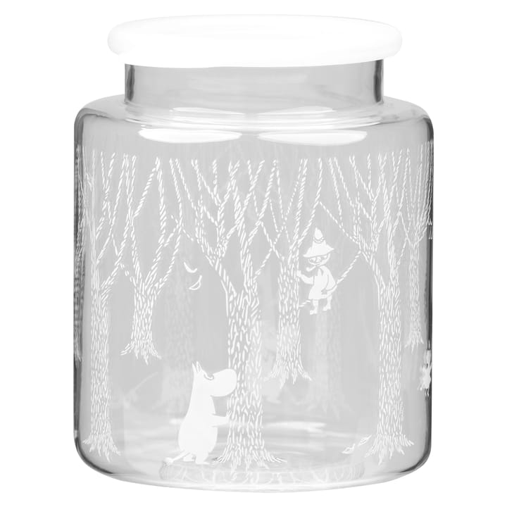 In the Woods glassboks med silikonlokk 17 cm, Klar-hvit Muurla